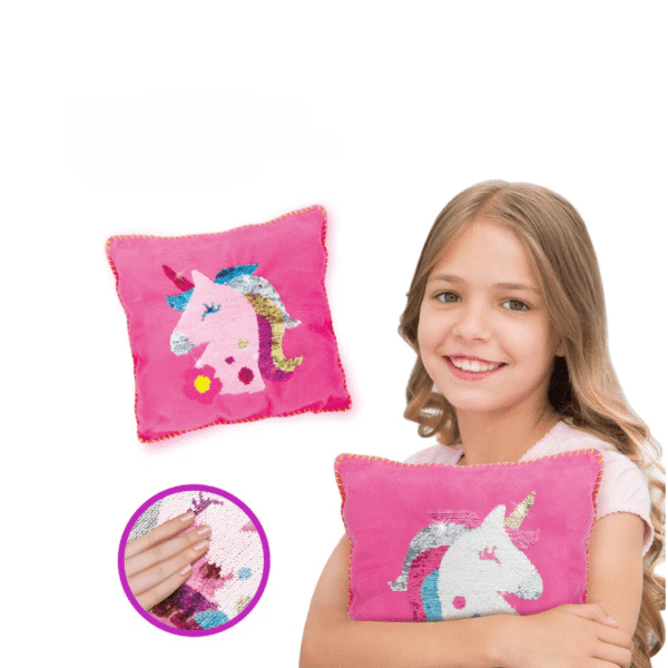 Girl Sequin Pillow